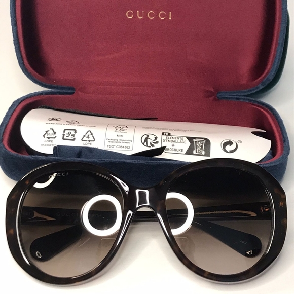 New Authentic Gucci GG0368S 002 55 Sunglasses - Picture 11 of 12